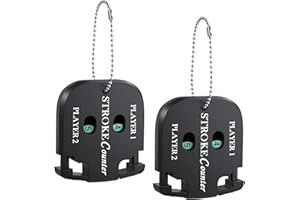 GreenHaven Mini Golf Score Shot Stroke Counter Clicker with Dial Resetting Tool/Key Chain for Golf Game Scorekeeper Portable 2 Digit Outdoor Sport Scoreboard for Putts (2 Pack)