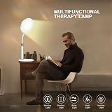 Trayvespace SAD Lamp 10000 Lux UV-Free Light Therapy 3 Colors 9 Brightness view 7