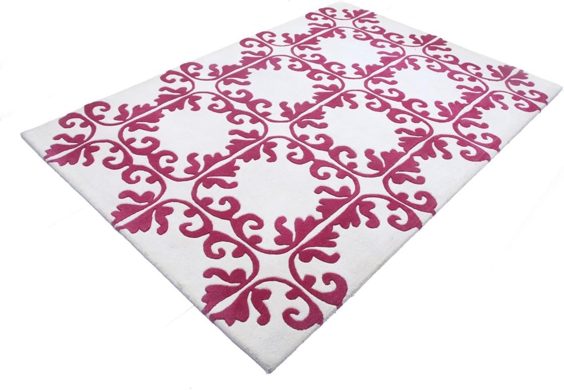 ATELIERS LECLERCQ Olga Wool Rug, Red Baroque red