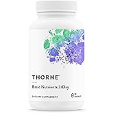 THORNE Basic Nutrients 2/Day - Comprehensive Daily Multivitamin with Optimal Bioavailability - Vitamin and Mineral Formula -