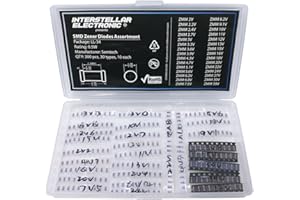 INTERSTELLAR ELECTRONICS SMD Zener Diodes Assortment 0.5W LL-34 2V - 29V, All Values, 300 pcs