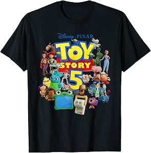 Disney and Pixar's Toy Story 5 Logo & Character Collection T-Shirt
