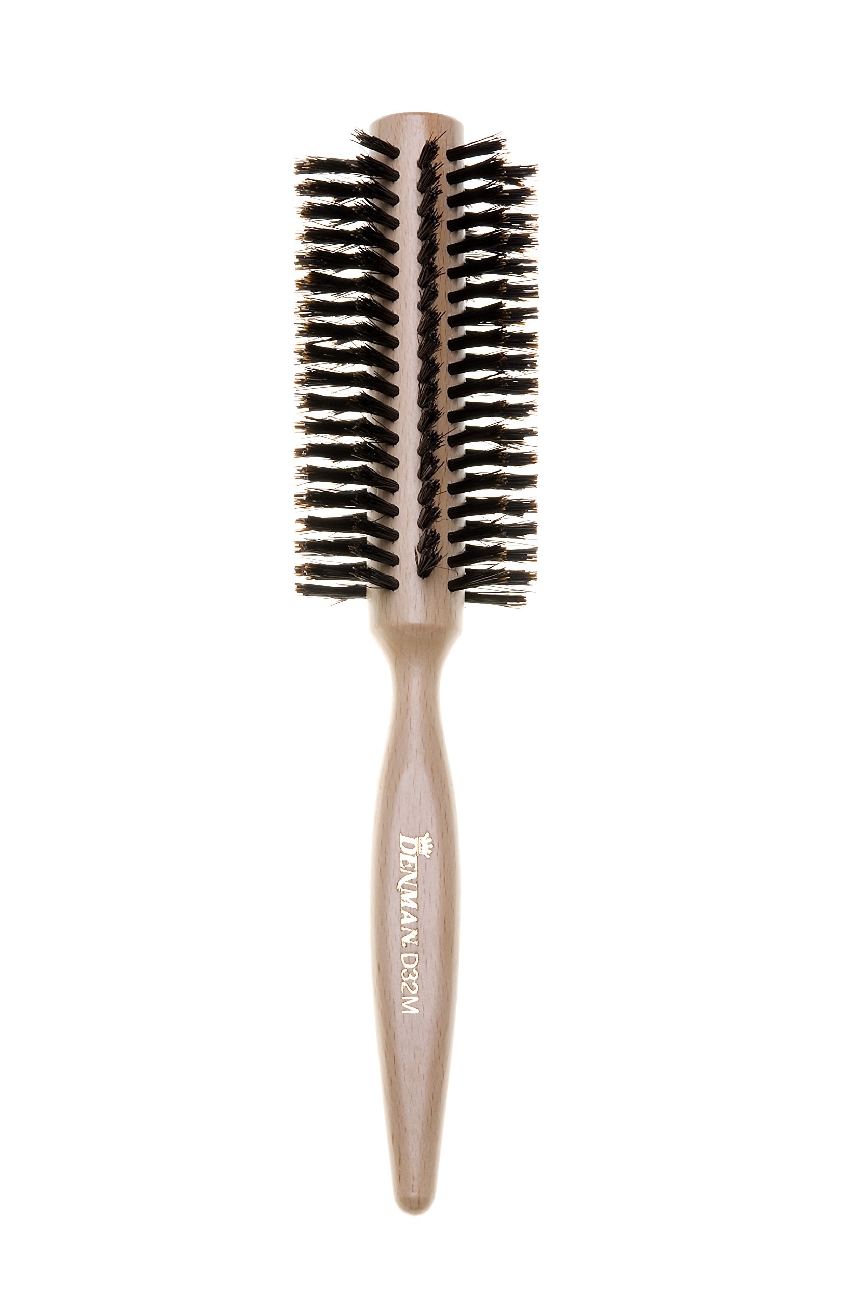 Denman D32M Wooden Curling Radial Hair Brush, Medium, 19 mm