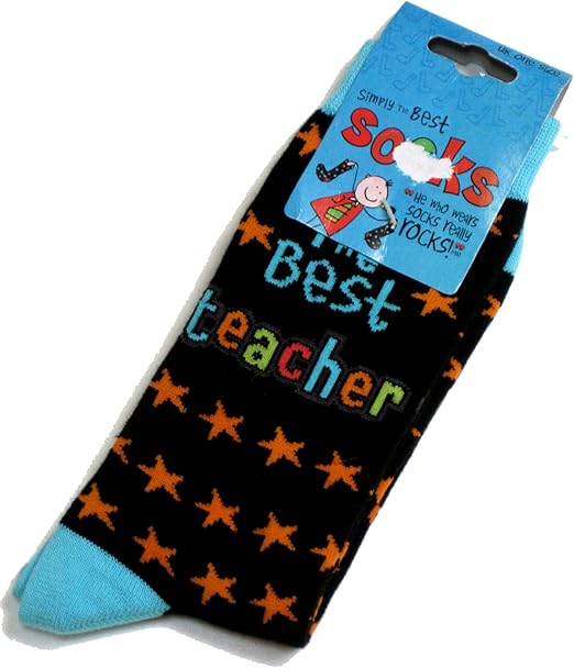 Mens Simply The Best Teacher Socks One Size Fits All Amazon.co.uk