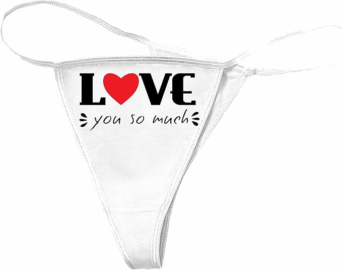 ReifenMarkt Damen String Tanga ICH Liebe Dich SO SEHR Valentinstag