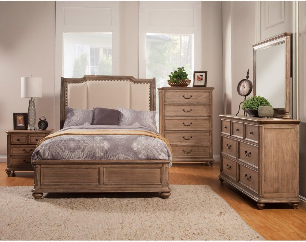 Melbourne Upholstered Sleigh Bed, Queen