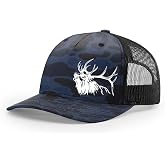 Heritage Pride Elk Antlers Mens Mesh Back Trucker Hat Baseball Cap