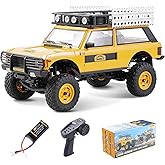 EAZYRC FMS 1/24 FCX24M RC Crawler RTR, Land Rover Series with Licensed, 1/24 RC Truck 4X4 Mini RC Truck with Lighting, 2.4Ghz