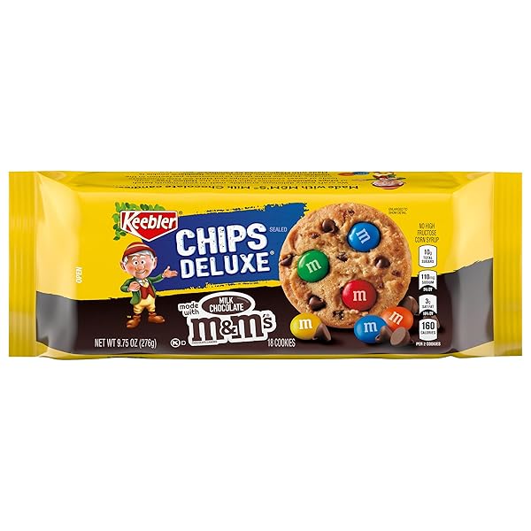 KEEBLER CHIPS DELUXE COOKIES RAINBOW WITH M&MS 9.75...