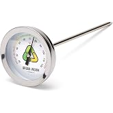 Urban Worm Soil Thermometer - 5-in Stainless Steel Stem - Perfect for Gardening &amp; Worm Bin