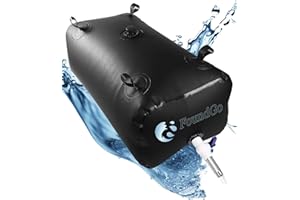 FoundGo Water Storage Bladder Emergency Water Storage Tank, Large Capacity Water Containers, Portable Vinyl Water Storage Barrel for Outdoor/Survival/RV/Garden