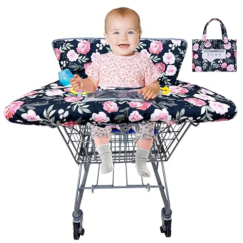 Basumee Shopping Cart Cover for Baby High Chair Covers for Restaurant Seat  Grocery Cart Cover for Babies Girl
