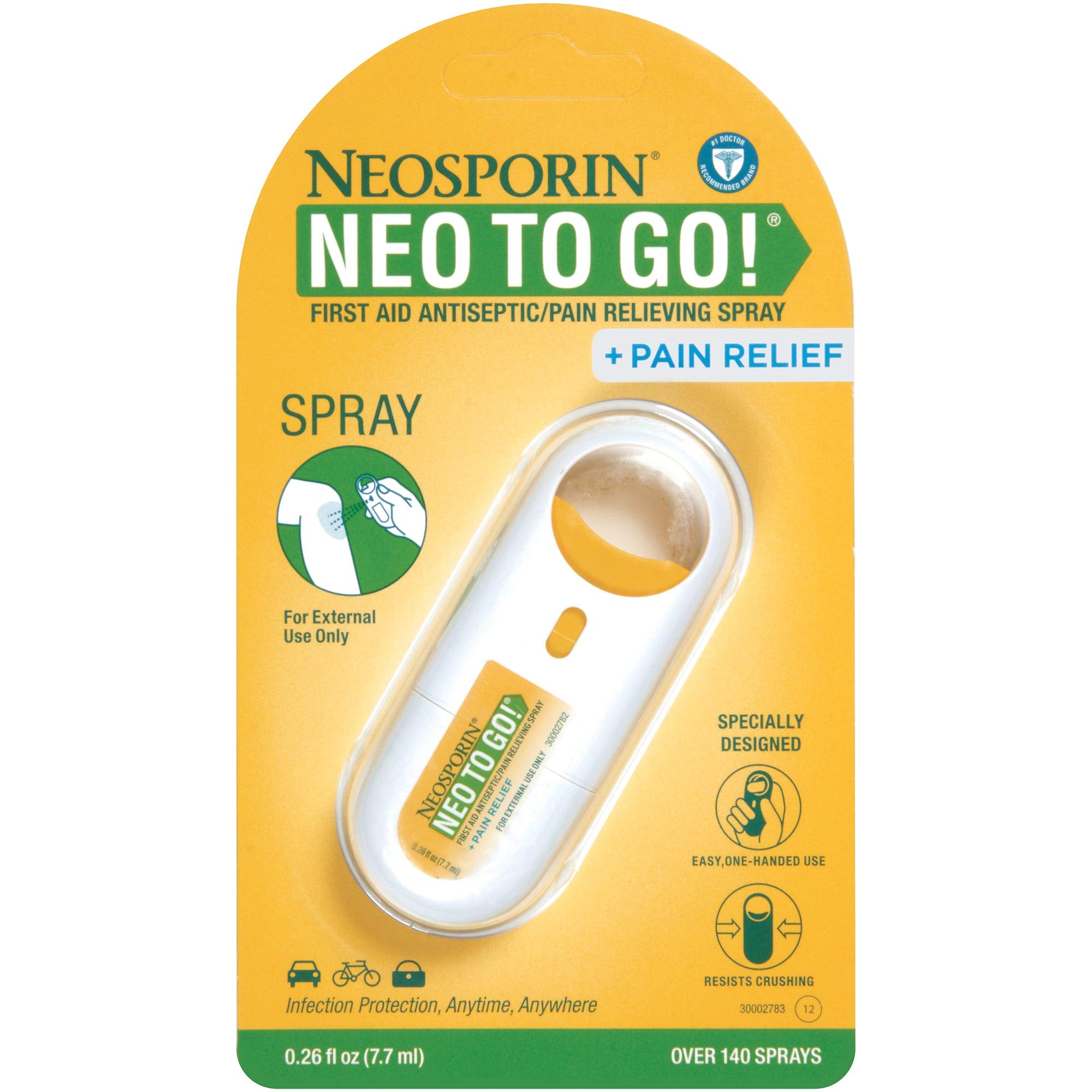 Neosporin First Aid Antiseptic Spray, 0.26 Fluid Ounce Buy Online in