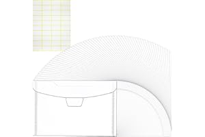 HUKADO 60 Pack 5x7 Clear Plastic Envelopes for Cash, Photo, Paper Document, Card Storage, Small Money Saving Holder with Slide-on Seal Closure, Waterproof Plastic File Folder, for School and Office Supplies