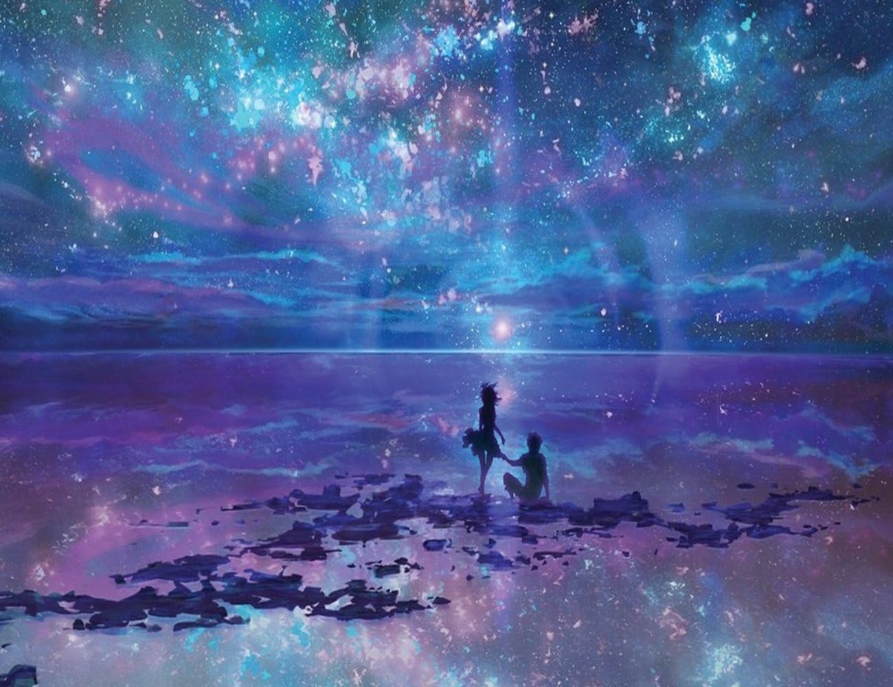 5D DIY Diamond Painting Full Square Drill Starry Sky Rhinestone Embroidery for Wall Decoration (12X16 inches)
