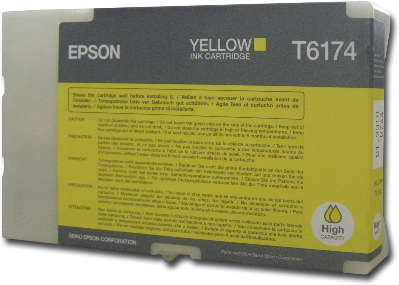 Epson T6174 Yellow Genuine, Ink Cartridge DuraBrite Ultra