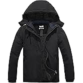 Skieer Women's Ski Jacket Waterproof Windproof Snowboard Jacket Warm Hooded Winter Coat