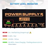 JOYO JP-05 Built-in 4400mAh Rechargeable Battery Pedal Power Supply 8 Outputs view 8
