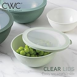 COOK WITH COLOR Mixing Bowls with Lids - 12 Piece