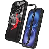 GUGU6JI Street Fashion Cool Funny Dunk Basketball Design Compatible with iPhone 16 Case for Boys Man Luxury Shockproof Rugged Cover Dual Layer Soft TPU + Hard PC Bumper Full-Body Protective Case