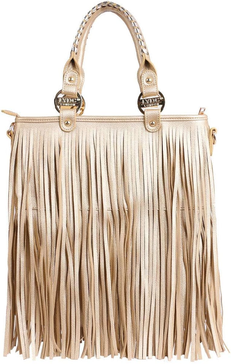 tan fringe bag