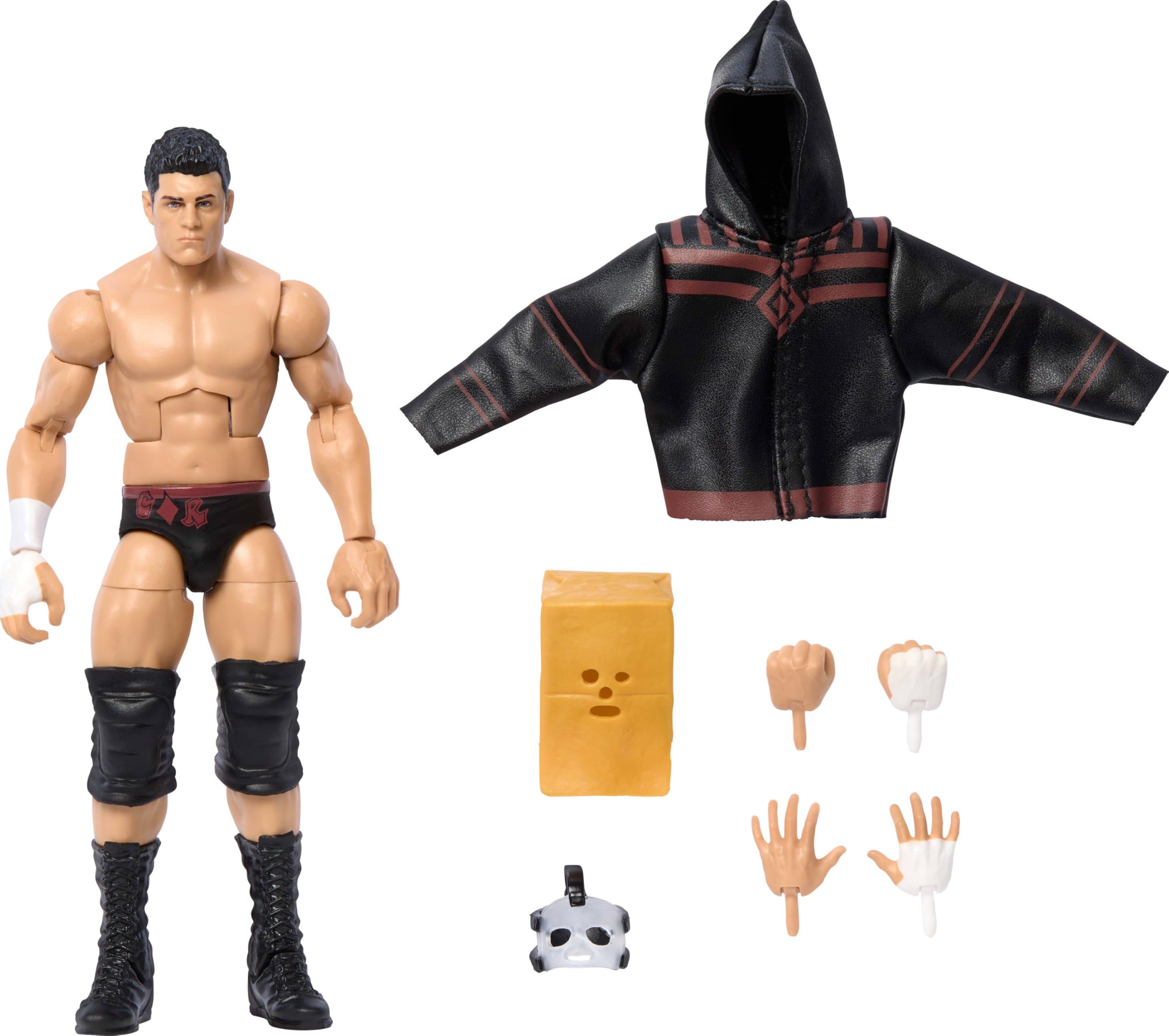 Mattel WWE Elite Action Figure & Accessories, Greatest Hits 2025, 6-inch Collectible Cody Rhodes “The American Nightmare” with 25 Articulation Points & Swappable Hands, JCH82