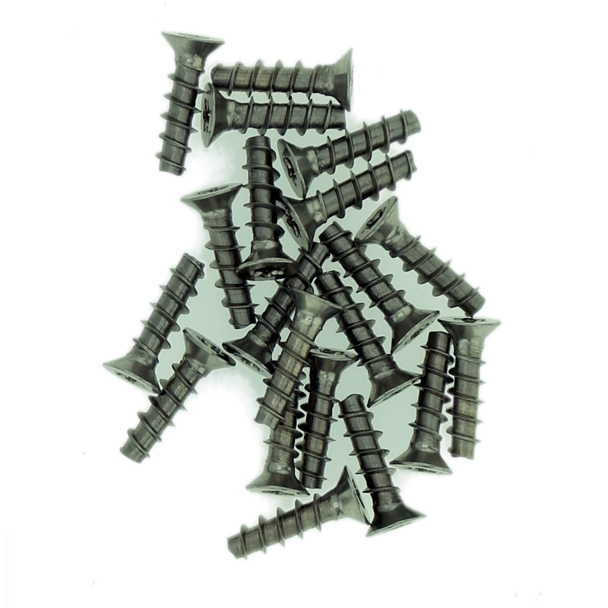 D3.5 (3.5mm x 16mm) TX Countersunk Screws for Plastic (Trilobular) - Stainless Steel (A2) (Pack of 20)