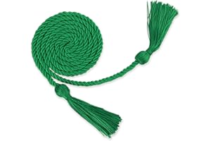 FFNMU Honor Cords Graduation Cords Green Cords Grad Cords College Graduation Cords Graduation Ropes Cords Graduation Accessories 67" Long Braided Cords for 2025 Graduation Decorations Bachelor Gown