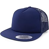 Armycrew XXL Oversize Foam Trucker Mesh Flatbill Snapback Cap