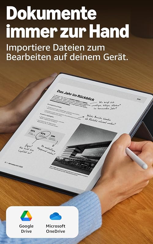 Kindle Scribe 32 GB (neueste Generation) – 11-Zoll-Display mit Frontlicht – Dünner, leichter, schneller – Schreibe im integrierten Notizbuch, in Dokumenten und Büchern