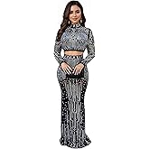 Figdaw Rhinestone Embellished Formal Gowns and Evening Dresses for Women 2025