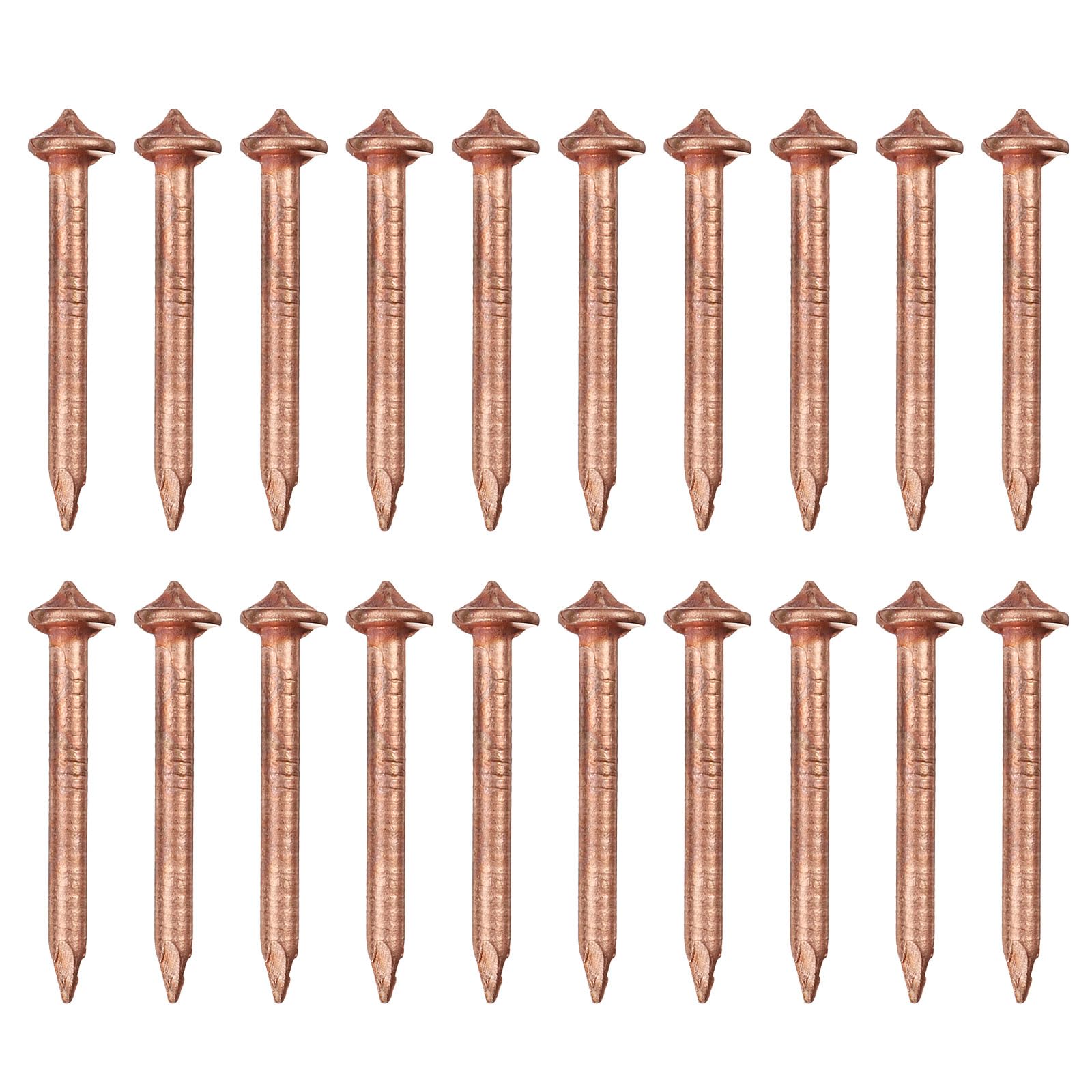 PATIKIL 100pcs CD Weld Pins, 30mm Insulation Weld Pins Stud Welder Pins Insulation Copper Nails Welding Nails for Repair Boat Self Locking Washer