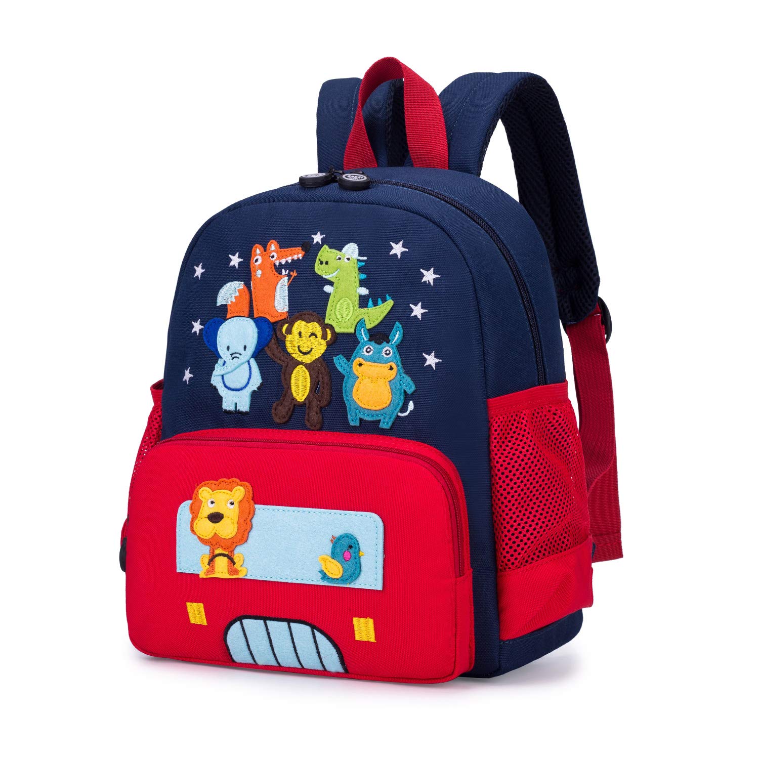 Photo 1 of willikiva Cute Zoo Little 3d Backpack Kids Backpack for Boys and Girls Toddler Backpack Waterproof Preschool (Red)