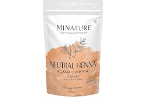 Neutral Henna powder (CASSIA OBOVATA) by mi nature | 227 g (8 oz) | Adds no colour to hair | hair conditioning | Herbal hair 