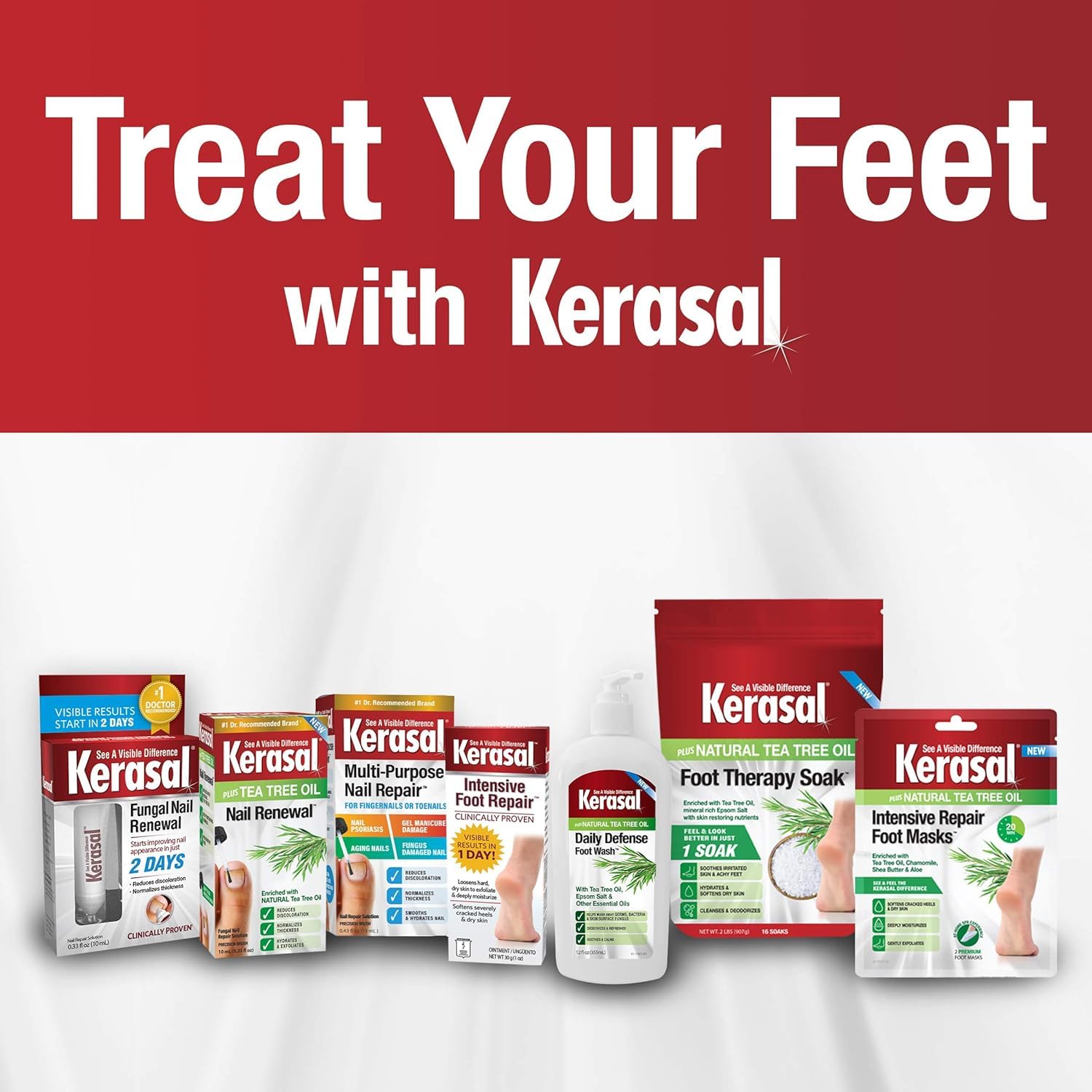 Kerasal Intensive Foot Repair Skin Healing Ointment for Cracked Heels and Dry Feet 1 oz , 2 Count, (Pack of 2) - Image 7