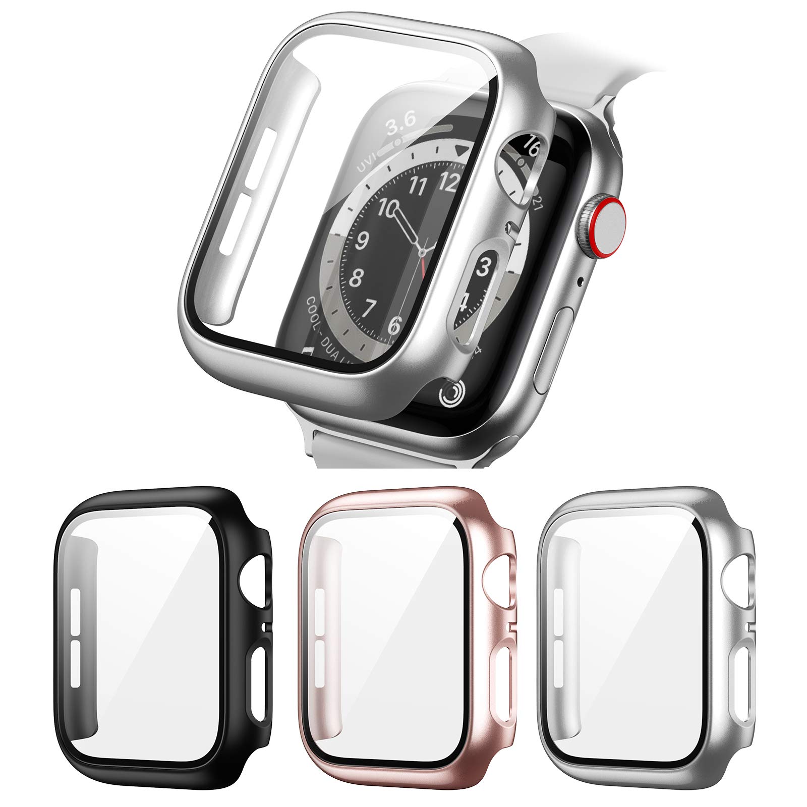 3 Pack Hard PC Case Compatible with Apple Watch