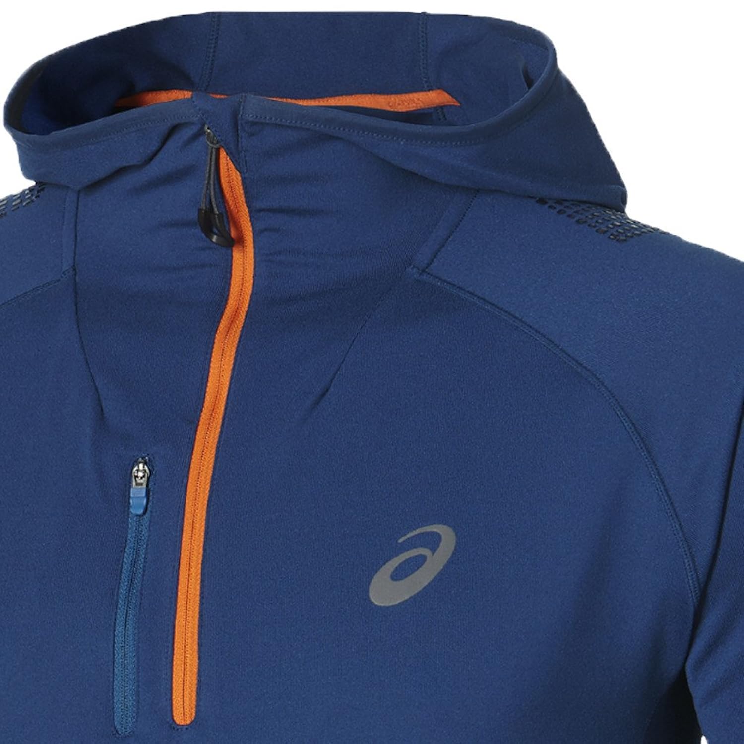 asics fujitrail half zip running hoodie