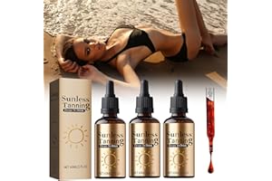 Sunless Tanning Drops to Drink, 3 Pack Drinkable Tanning Drops, Enhancing Your Natural Skin Tone, Moisturizing Bronzing Tanne