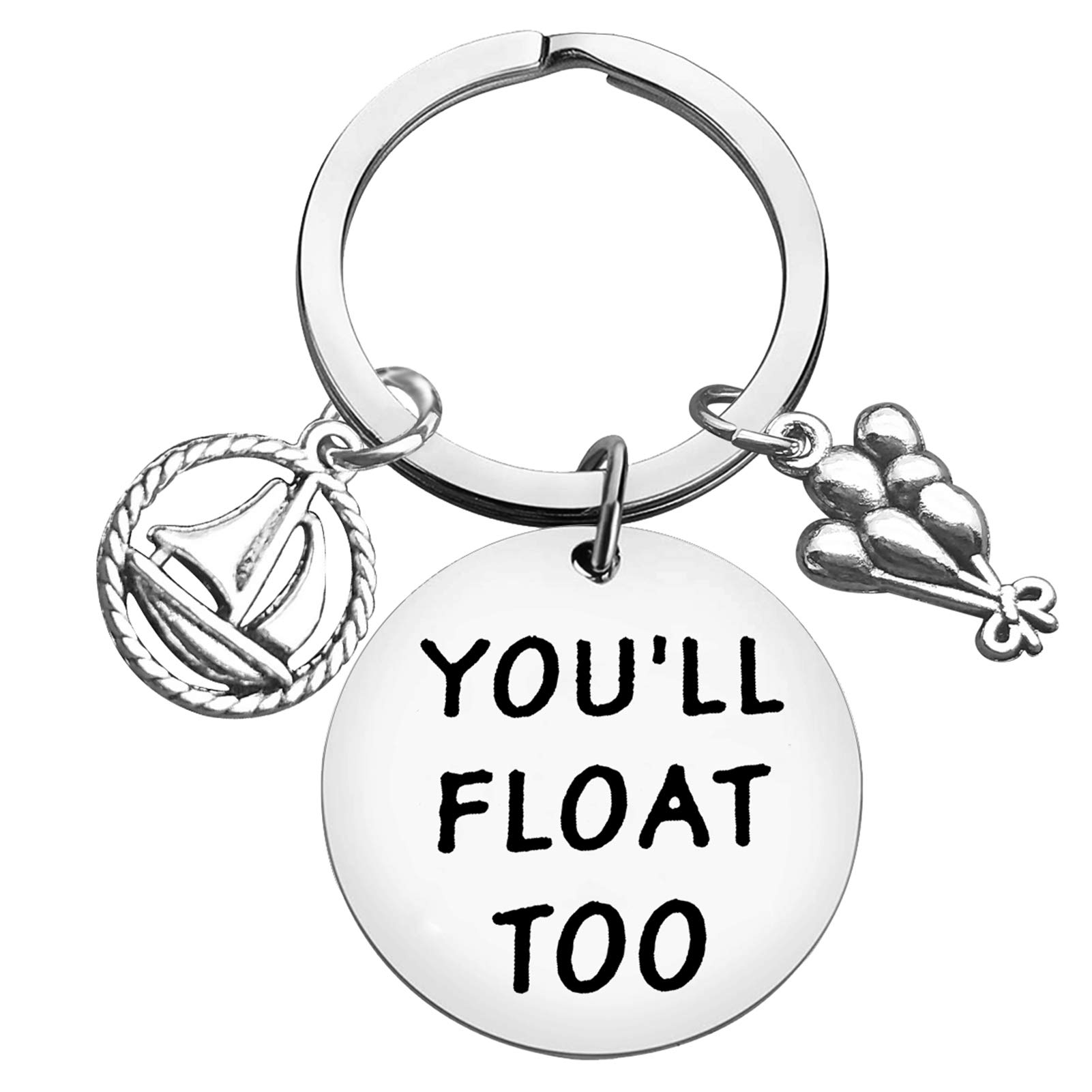 Ximalun IT Movie Gift You’ll Float Too Keyring The Dancing Clown Gift Horror Movie Gift for Horror Fan Christmas Halloween Gifts