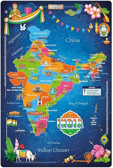 Zigyasaw India - Premium Giant Floor Puzzle (54 Pieces)