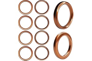 CQSPMOTO 10Pcs Motorcycle Exhaust Crush Gasket for 150cc 200cc Pit Dirt Motorbike ATV Quad Honda CG125 40x30mm