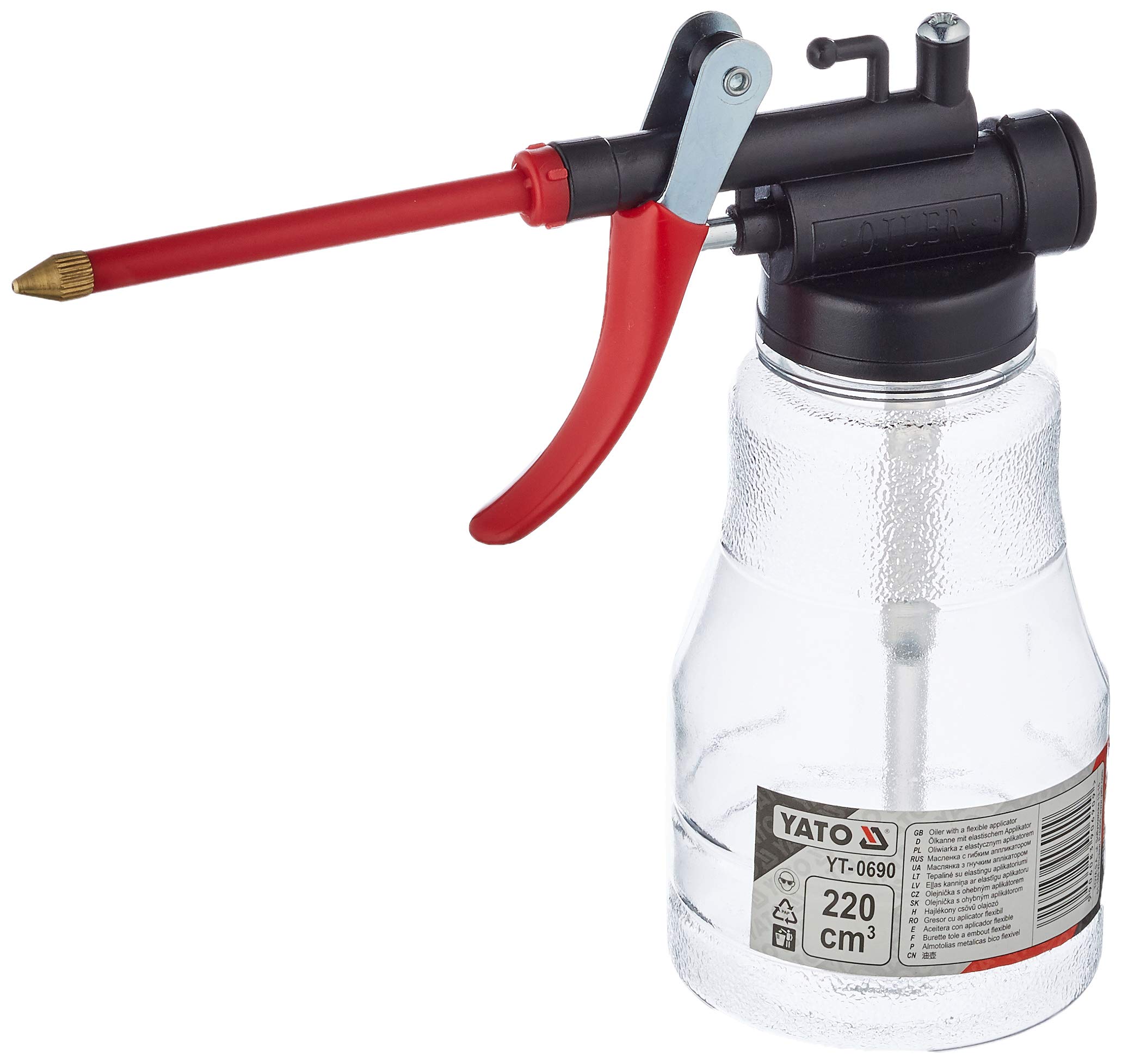 YATO YT-0690 220ml Oil Can with Flexible Applicator