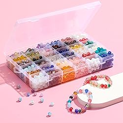 2 Pack 36 Grids Clear Plastic Organizer Box with