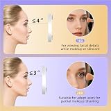 FUNT0UCH Travel Magnifying Mirror Set 10X/20X 4.1in White 2PCS Suction Cups view 4