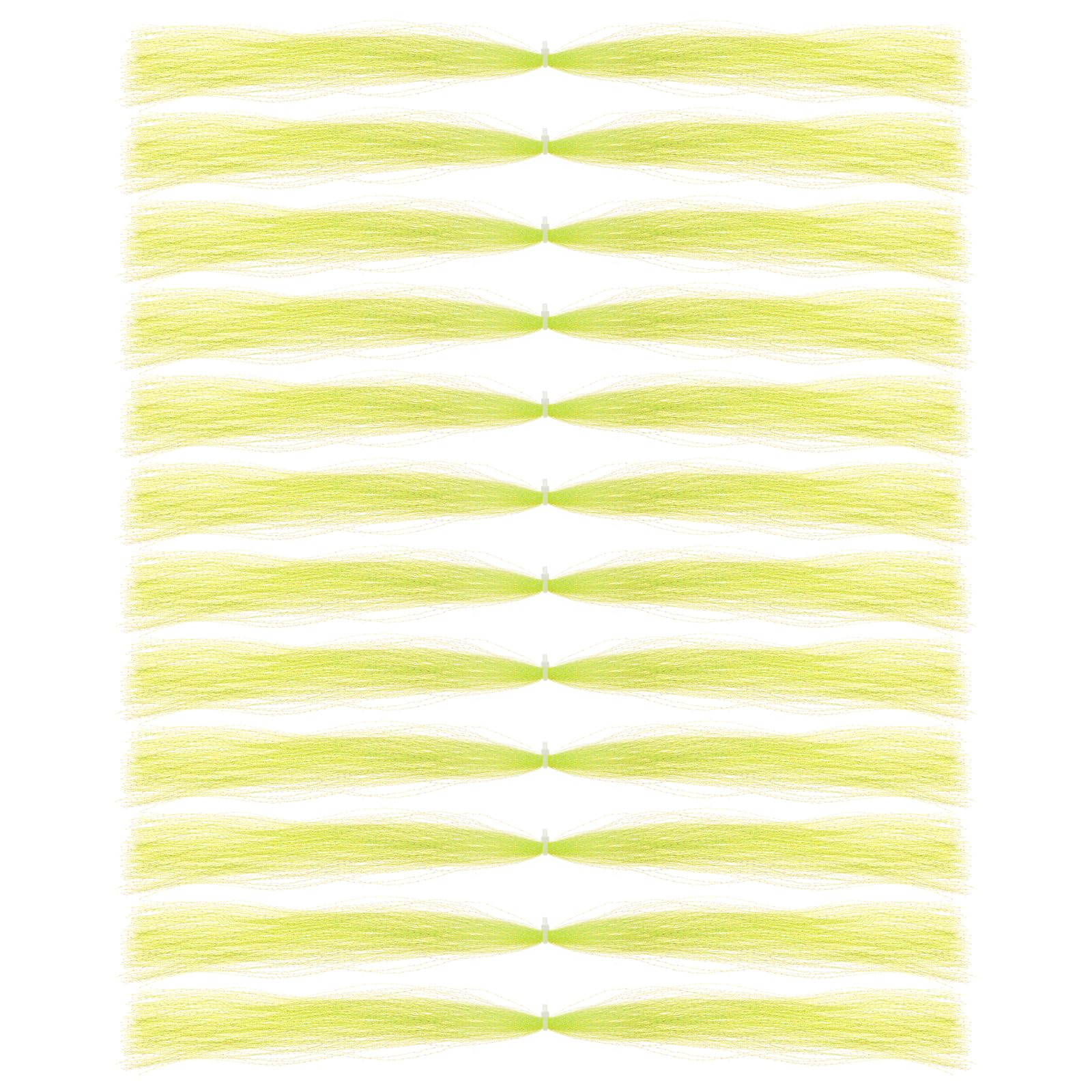 PATIKIL Crystal Flash Fly Fishing Line Fly Tying Material, 12Pcs 250 Strands Dry Flies Decorating Accessories for Making Fishing Hook Lure Flies, Light Green