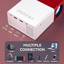 Projector with WIFI, iGRR Mini Projector for Home