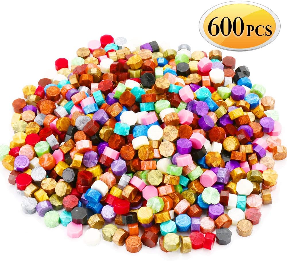 600PCS Sealing Wax Beads Packed in Plastic Box, with 2PCS Tea Candles and 1 PC eBay