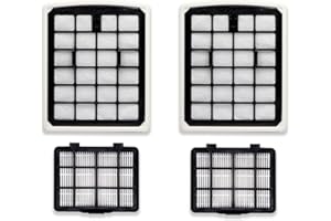 PIEGRICDIAT Vacuum Cleaner Filter Replacement Fit For Eureka NEN180 NEN186BL, Dust Cup Filters, Hepa Filters Fit For Eureka Bagless Canister Vacuum Cleaners (4pc-2Dustcup Filter &2 HEPA Filter)