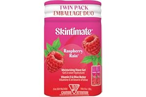 Skintimate PX-564 Signature Scents Moisturizing Shave Gel for Women, Raspberry Rain Scent with Vitamin E and Olive Butter - 7 Ounce , 2 Count (Pack of 1)