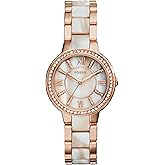Fossil Women's Virginia Quartz Stainless Steel Three-Hand Watch